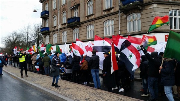 مظاهرات أهوازية أمام السفارة الإيرانية بالنمسا 