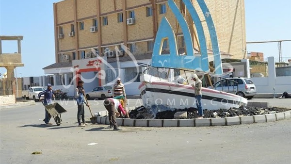 بالصور.. مدينة القصير تبدأ أعمال تطوير الميادين بالصور.. مدينة القصير تبدأ أعمال تطوير الميادين