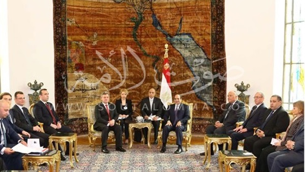 السيسى ورئيس مقدونيا يتفقان على تعزيز التعاون فى كافة المجالات  السيسى ورئيس مقدونيا يتفقان على تعزيز التعاون فى كافة المجالات