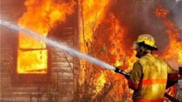 مصرع 3 أطفال في حريق هائل في أسيوط