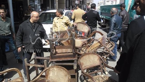 بالصور.. حملة  لإزالة إشغالات حي العرب ببورسعيد