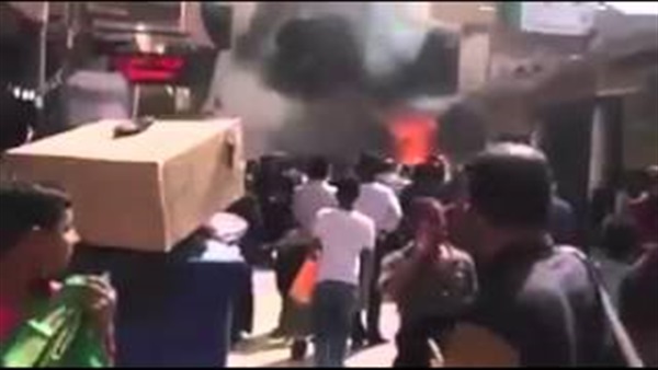 بالفيديو.. حريق هائل بمحلات تجارية في شارع الرسول بالعراق بالفيديو.. حريق هائل بمحلات تجارية في شارع الرسول بالعراق