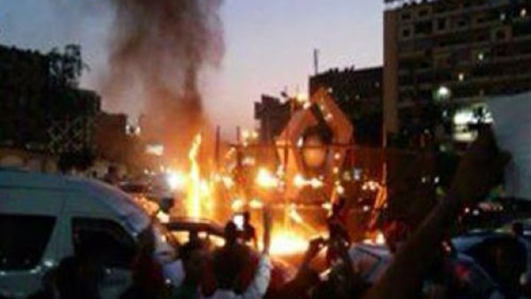 «الإرهابية» تشعل النيران في محول كهرباء بدمياط «الإرهابية» تشعل النيران في محول كهرباء بدمياط