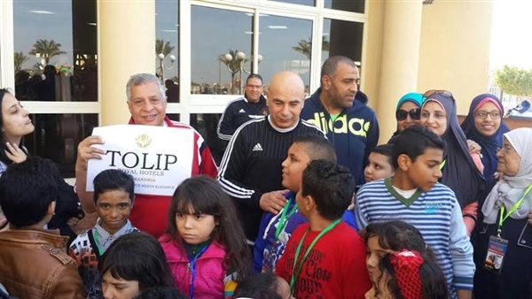 «المصرى» يحتفل بيوم اليتيم خلال معسكره ببرج العرب «المصرى» يحتفل بيوم اليتيم خلال معسكره ببرج العرب