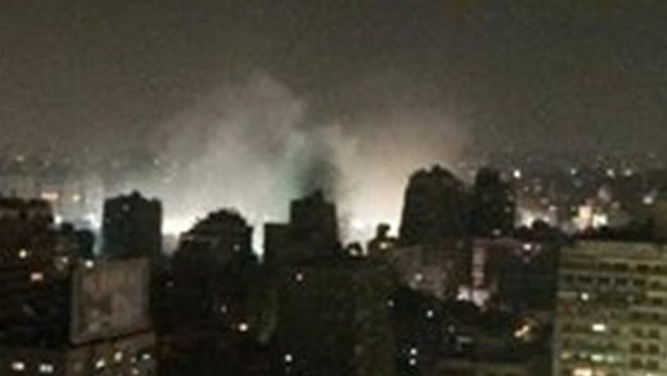 سيارات إطفاء إضافية للسطرة على حريق استوديو«ليلة» بالمهندسين سيارات إطفاء إضافية للسطرة على حريق استوديو«ليلة» بالمهندسين