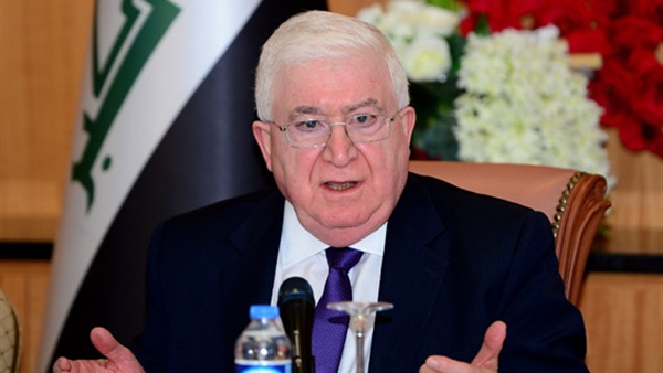 الرئيس العراقي يؤكد ضرورة حل القضايا العالقة بين حكومتي بغداد وأربيل