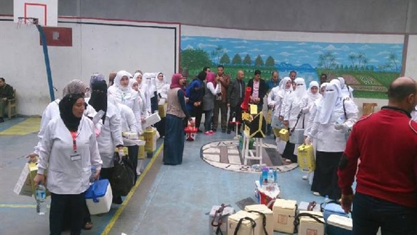 فريق طبي لتطعيم نزلاء سجن جمصة المنصورة ضد الالتهاب السحائي