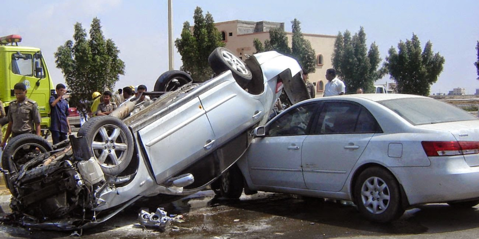 تفاصيل إنقلاب سيارة تابعة لأمن الموانئ في حادث سير بسوهاج