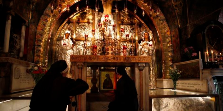 الطوائف المسيحية الغربية فى بيت لحم تحتفل بأحد الشعانين