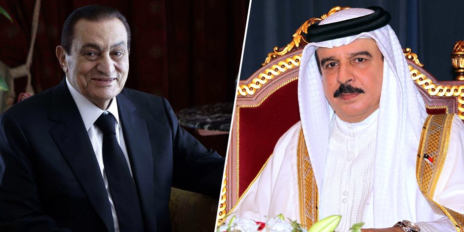 ملك البحرين أول مسؤول عربي يزور مبارك في منزله عقب البراءة