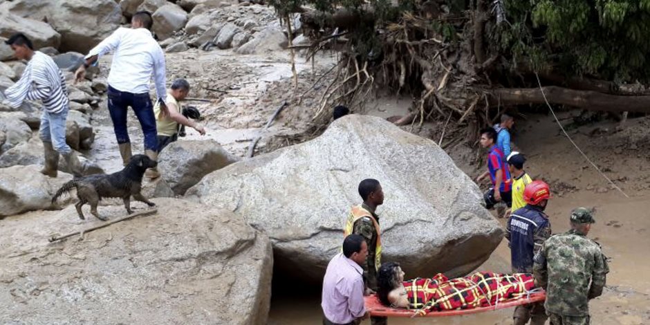 92 قتيلا حصيلة الانهيارات الأرضية بكولومبيا (صور)