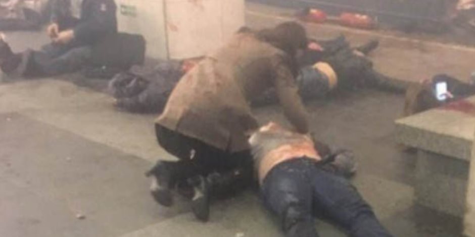 شاهد.. القنبلة التي انفجرت في مترو سان بطرسبرج