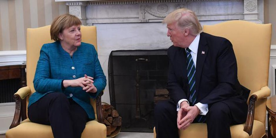 ترامب يبحث مع ميركل الاتفاق النووى الإيراني ويهنئها بفوزها في الانتخابات الألمانية