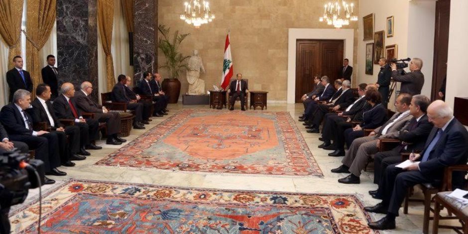 الرئيس اللبناني يلتقي رابطة المجالس الاقتصادية بحضور محمد سعفان