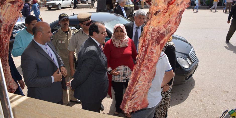 محافظ الدقهلية يتفقد منافذ بيع اللحوم والمجمعات الاستهلاكية بأجا (صور)