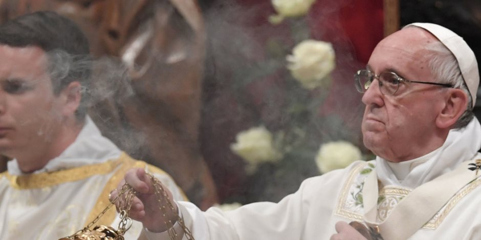 بابا الفاتيكان يصلي «الصلاة المسكونية» بالكنيسة البطرسية