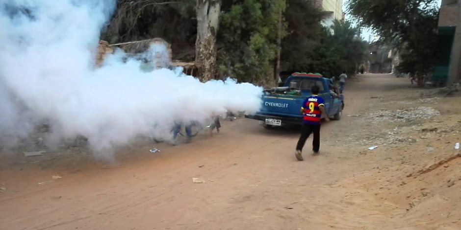 محافظة الفيوم تطبق خطة لمكافحة البعوض وناقلات الامراض بالمراكز لمنع انتشار الملاريا