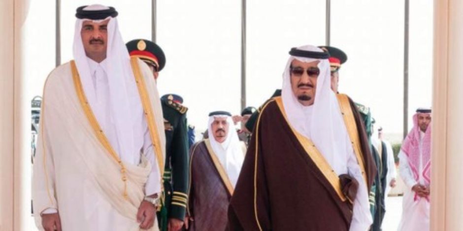 هاشتاج «سلمان الحزم يوبخ تميم».. بعد إحراج أمير قطر  في السعودية