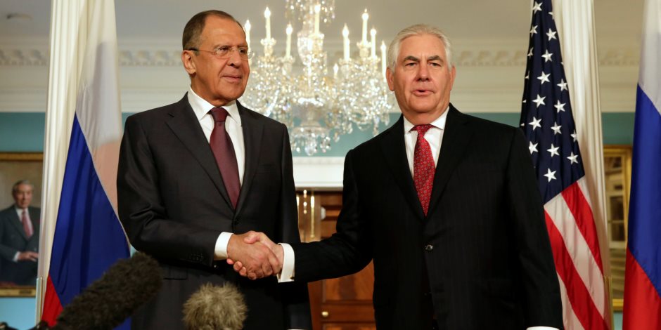 وزير الخارجية الأمريكى يلتقى نظيره الروسى فى واشنطن(صور)