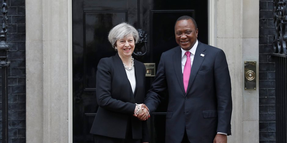 عاجل| تيريزا ماي تلتقي الرئيس الكيني ورئيس وزراء إثيوبيا.. والسبب