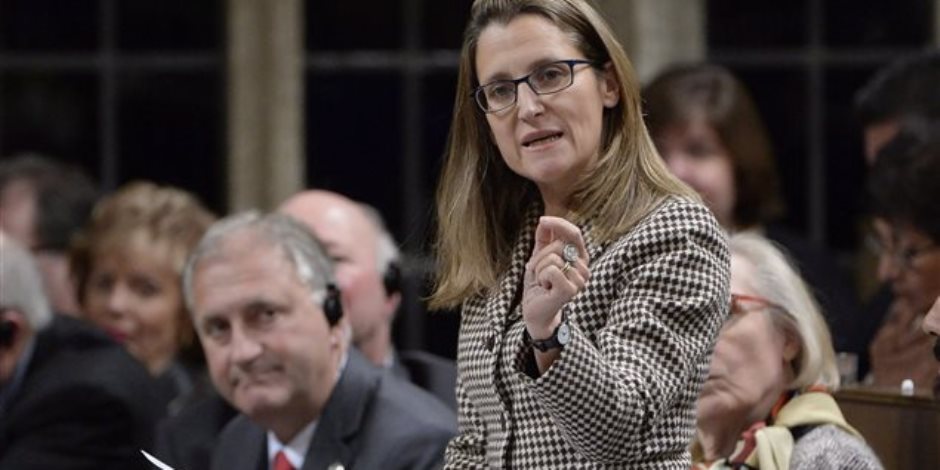 وزيرة الخارجية الكندية تبحث في واشنطن اتفاقية «نافتا» الثلاثاء المقبل