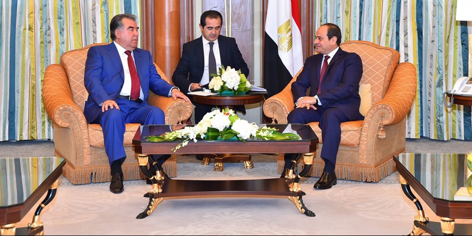 رئيس طاجيكستان لـ «السيسي»: مصر نجحت في استعادة مكانتها الرائدة بالمنطقة والعالم