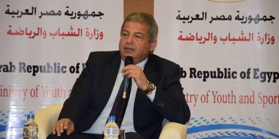 وزير الرياضة يفتتح مجمع حمامات سباحة فريدة عثمان بمركز شباب الجزيرة