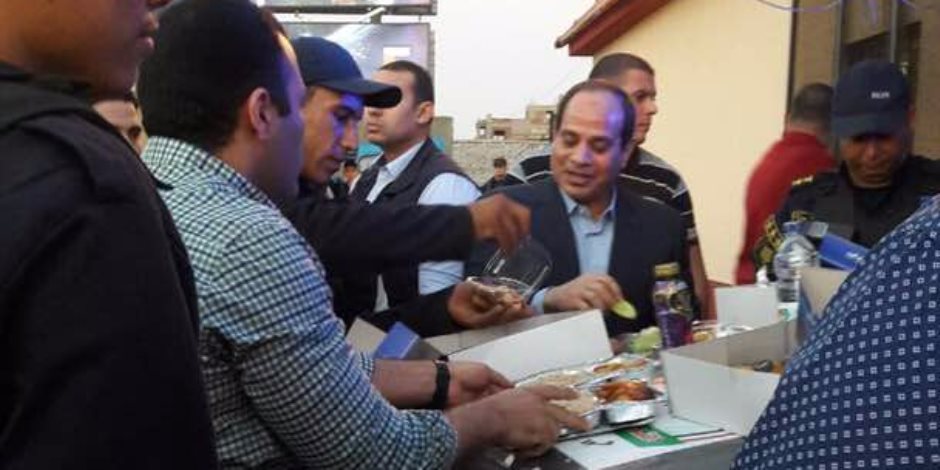 «الزيبق» شاهد على إفطار الرئيس السيسي مع أفراد كمين الشرطة