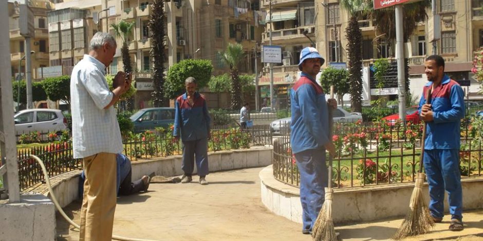 استمرار أعمال تطوير ميدان الإسماعيلية بمصر الجديدة