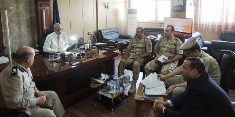 اجتماع مشترك لأمن المنيا وقيادات القوات المسلحة لتأمين المحافظة (صور)