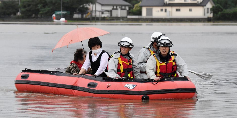 السلطات اليابانية  تطالب الآلاف إخلاء منازلهم بعد أمطار غزيرة شمال شرق البلاد