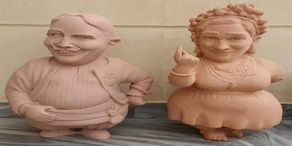 تماثيل ماري منيب وعبدالفتاح القصري تشعل «فيسبوك» (صور)