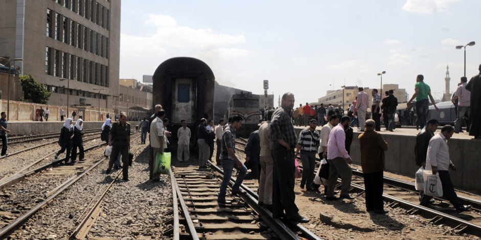  مصرع فلاح دهسا تحت عجلات القطار في أسيوط