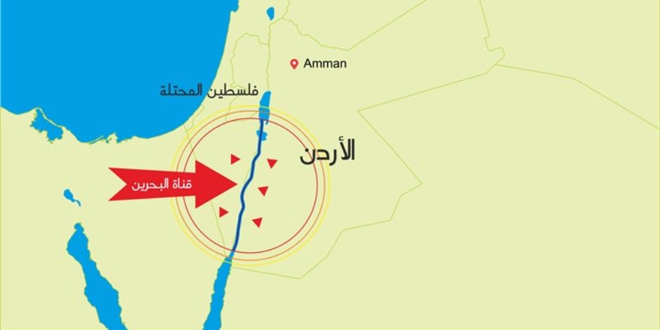 برعاية أمريكية.. اتفاق فلسطينى إسرائيلى على مشروع قناة البحرين