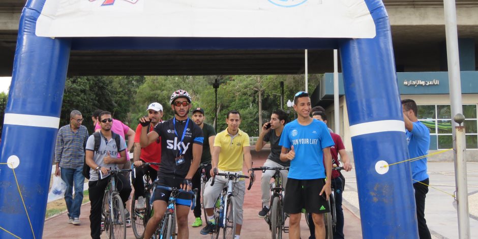  «اتحرك».. ماراثون لركوب الدراجات بمركز شباب الجزيرة (صور) 