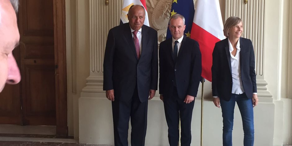 وزير الخارجية يلتقي رئيس الجمعية الوطنية الفرنسية ( صور ) 