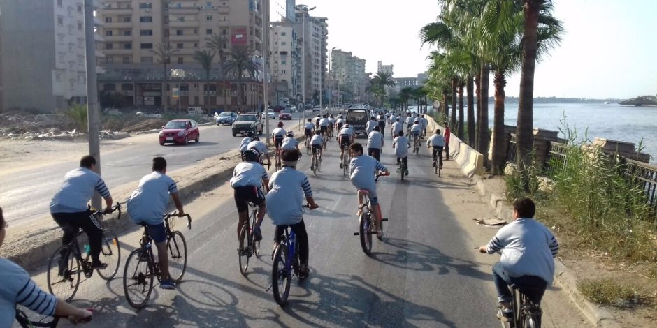 ختام فعاليات ماراثون الدراجات الرياضية بدمياط تحت شعار «الرياضة طريق السلام»