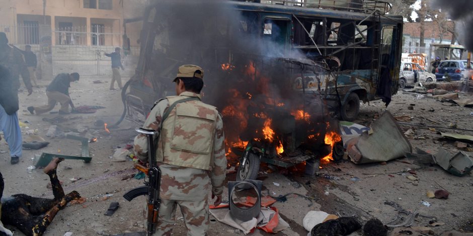 ارتفاع عدد ضحايا انفجار مسجد بكويتا فى باكستان إلى 17 قتيلا ومصابا
