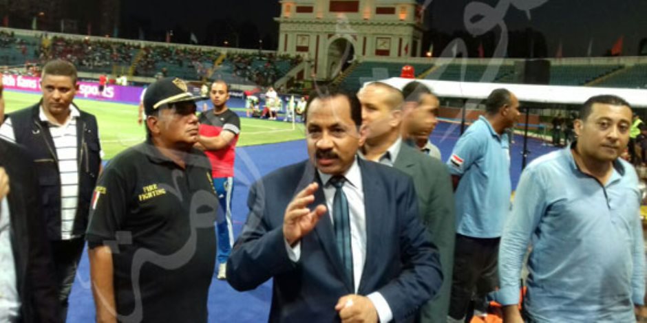 «النمر» يتفقد استاد الإسكندرية قبل انطلاق نهائي البطولة العربية (صور) 