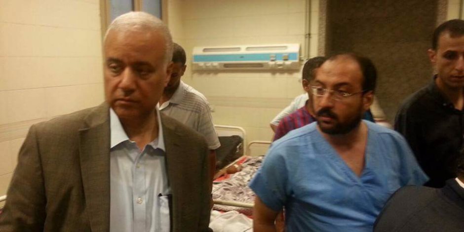 رئيس جامعة الإسكندرية: توفير الرعاية الطبية اللازمة لمصابي حادث القطارين (صور)