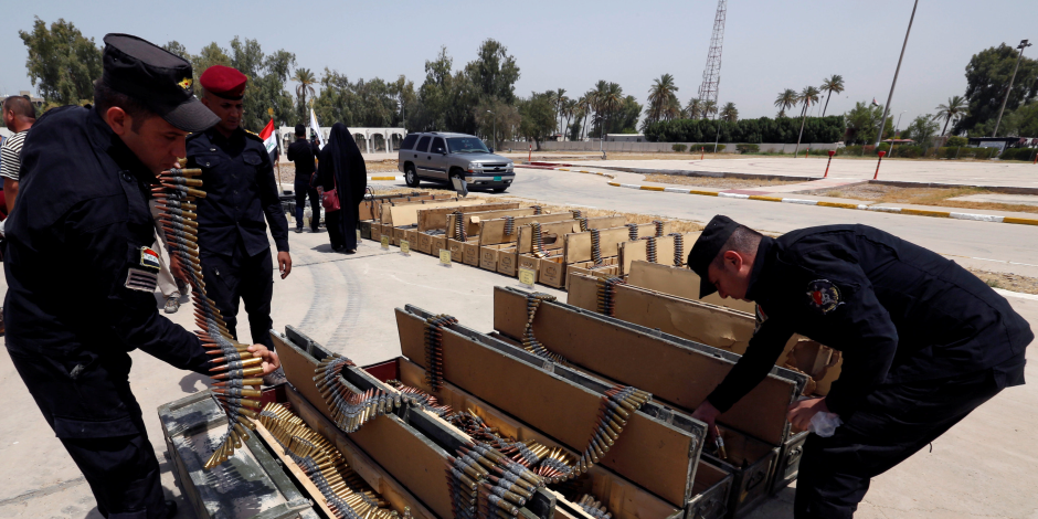 قوات الأمن العراقية تعثر  على أسلحة ومتفجرات لداعش في نينوي والأنبار وبغداد