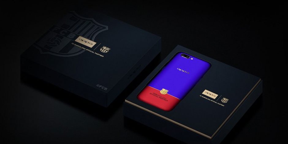 نسخة هاتف Oppo R11 FC Barcelona تطلق للبيع على المواقع الخاصة بالشركة 