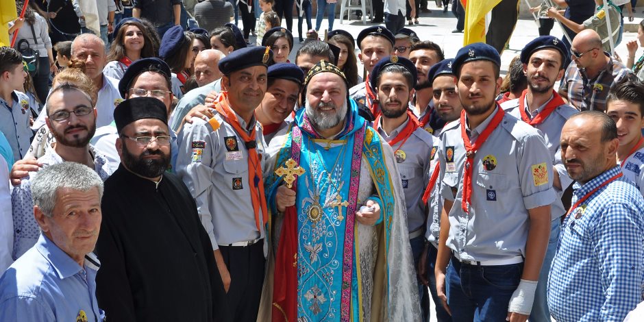 المسيحيون الإرثوذكس السوريون يحتفلون بتنصيب أسقف الحسكة الجديد