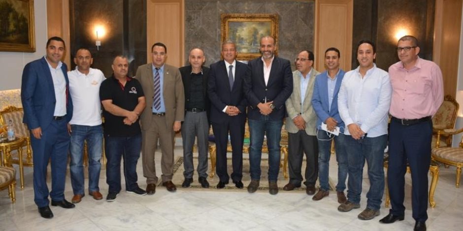 وزير الرياضة يلتقي مسئولي الاتحاد الأردني قبل مباراة مصر وبولندا فى بطولة العالم للطائرة