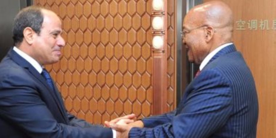 السيسي ورئيس جنوب أفريقيا يؤكدان دعمهما لمشروع طريق القاهرة- كيب تاون