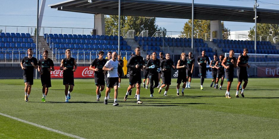 الحصة التدريبية الأولي لريال مدريد إستعداداً لدورتموند (فيديو)