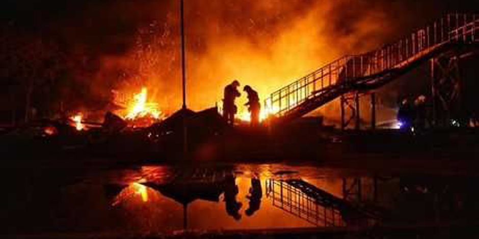 الحماية المدنية تسيطر على حريق بمصنع للنباتات الطبية جنوب بنى سويف
