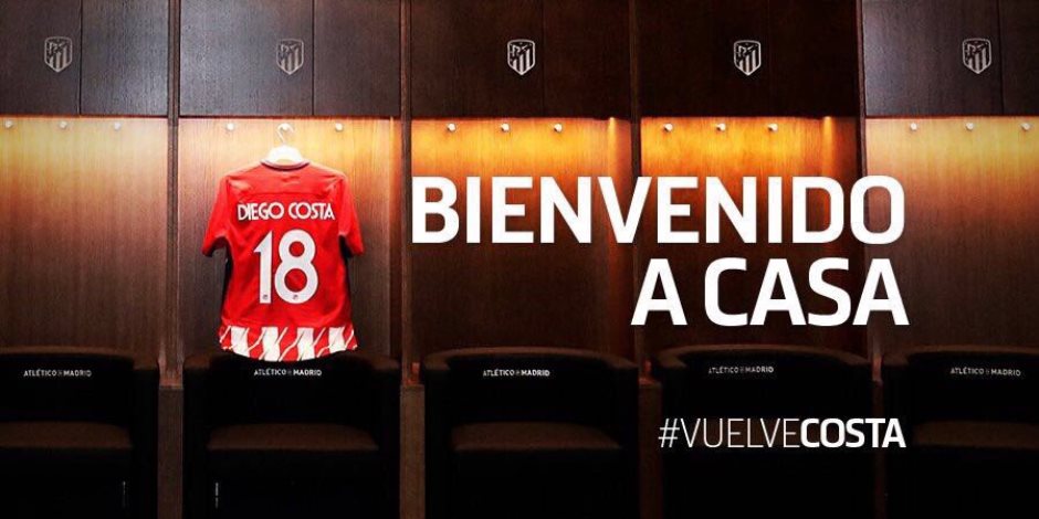 رسمياً..دييجو كوستا ينتقل إلى أتليتكو مدريد مقابل 57 مليون إسترليني