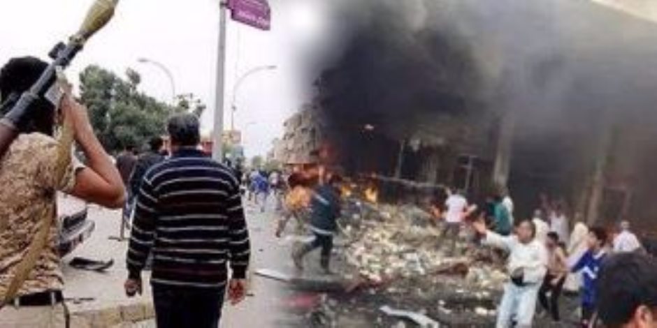 34 قتيلا فى تفجيرى بنغازى 