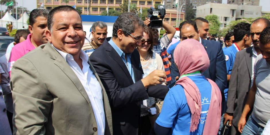 ماراثون بجامعة عين شمس ضمن فعاليات مهرجان استقبال الطلاب الجدد